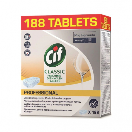 Tablete detergent pentru masina de spalat vase Cif Professional, 188 bucati [0]