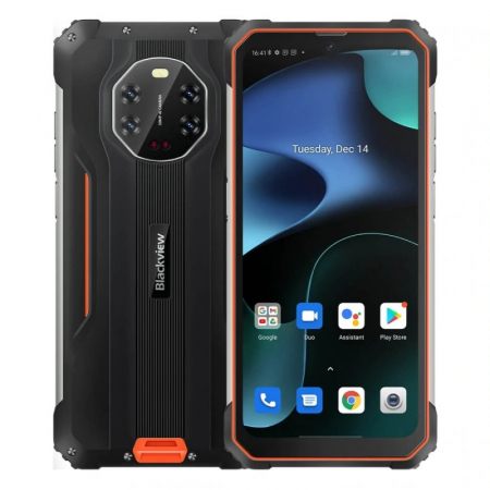 Telefon mobil Blackview BV8800 Orange, 4G, IPS 6.58" 90Hz, Filmare 2K, 8GB RAM, 128GB ROM, Android 11, Helio G96, NFC, 8380mAh, Dual SIM [0]