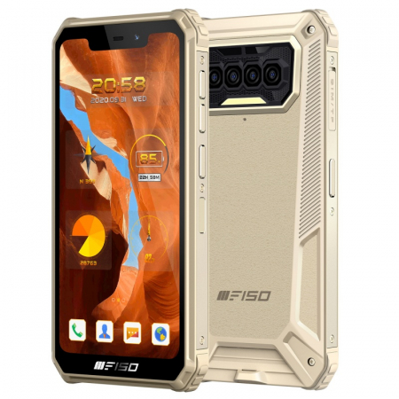 Telefon mobil F150 B2021 Gold, 4G, U-Notch 5.86", 6GB RAM, 64GB ROM, Android 10, Helio G25 OctaCore, NFC, IP68, 8000mAh, Dual SIM [4]