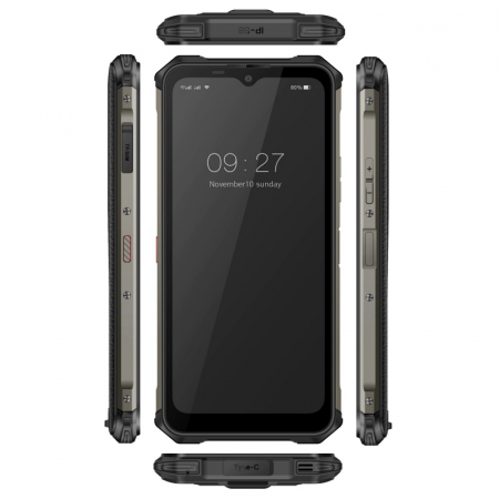 Telefon mobil Oukitel WP13 Negru, Dual 5G, Termometru non-contact, 5.2", 8GB RAM, 128GB ROM, Android 11, Dimensity 700, 5280mAh, Dual SIM [6]