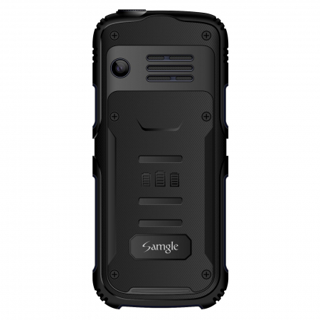 Telefon mobil Samgle Armor, 3G, QVGA 2.0" color, Camera 2.0MP, Bluetooth, FM, Lanterna, 3000mAh, Dual SIM, Stand incarcare cadou, Negru [2]