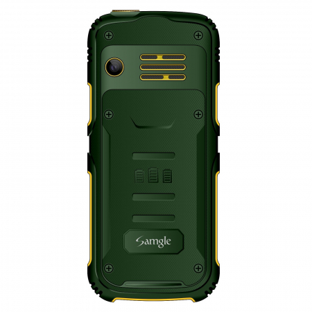 Telefon mobil Samgle Armor, 3G, QVGA 2.0" color, Camera 2.0MP, Bluetooth, FM, Lanterna, 3000mAh, Dual SIM, Stand incarcare cadou, Verde [2]