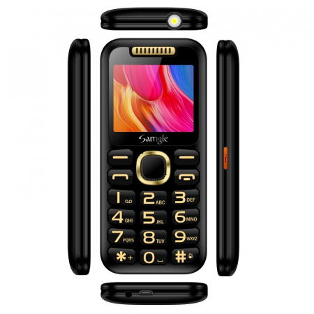 Telefon mobil Samgle Halo, 3G, TFT 2.0" color, Camera 2.0MP, Bluetooth, FM, Lanterna, 3000mAh, Dual SIM, Stand incarcare cadou, Negru [3]
