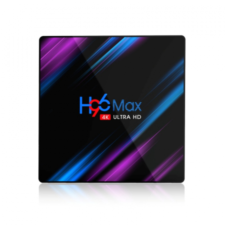 TV Box H96 MAX-3318 Smart Media Player, 4K, 4GB RAM, 32GB ROM, Rockchip RK3318 QuadCore, Android 10.0, USB 3.0, Slot memorie [2]