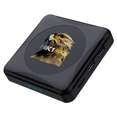 TV Box HK1 RBOX R1 Mini Smart Media Player, 4K, RAM 4GB, ROM 128GB, Android 11.0, Rockchip RK3318 QuadCore, Slot Card, Wi-Fi dual band [1]