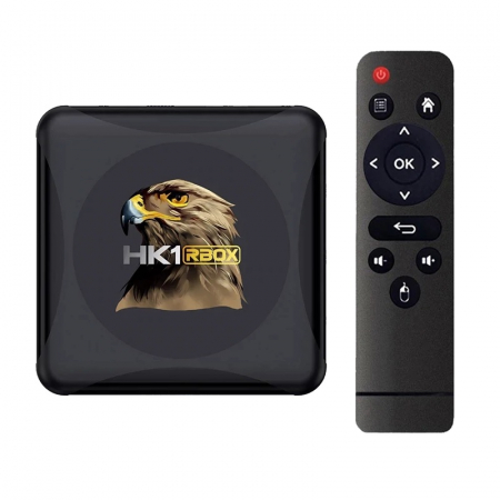 TV Box HK1 RBOX R1 Mini Smart Media Player, 4K, RAM 4GB, ROM 128GB, Android 11.0, Rockchip RK3318 QuadCore, Slot Card, Wi-Fi dual band [0]