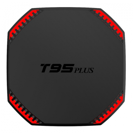 TV Box T95 Plus Smart Media Player Negru, 8K, RAM 8GB, ROM 64GB, Android 11, RK3566 Quad Core, WiFi dual band, Lumini pulsatorii [3]