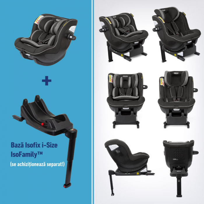 Scaun auto Graco Ascent i-Size exclusiv Rear-Facing Black [4]