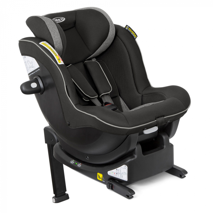 Scaun auto Graco Ascent i-Size exclusiv Rear-Facing Black + Baza Isofix [8]