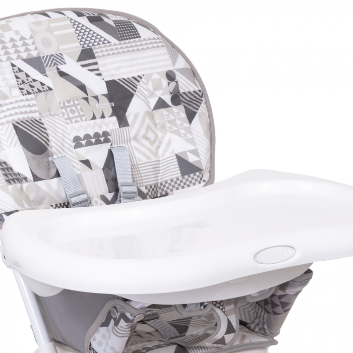 Scaun de masa Graco Snack N Stow Patchwork Grey [4]