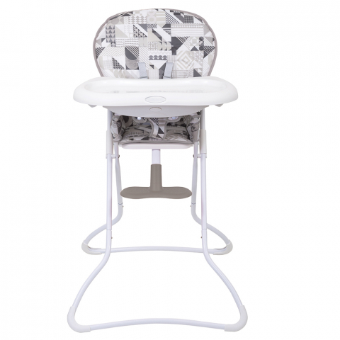 Scaun de masa Graco Snack N Stow Patchwork Grey - Resigilat [1]