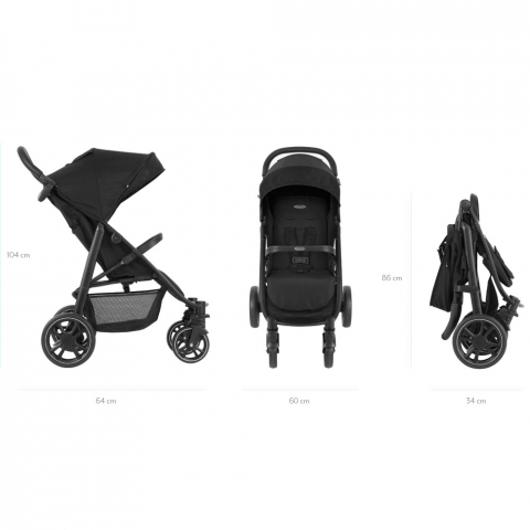 Carucior Graco EeZeFold Steeple Gray [5]