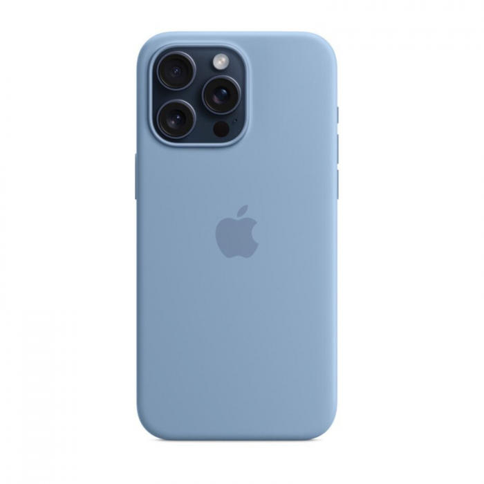 Husa MagSafe de Silicon pentru Iphone 15, Winter Blue [3]