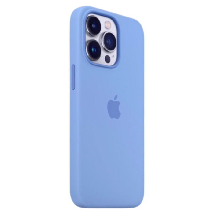 Husa din Silicon pentru iPhone 14 Pro, Electric-Blue [2]