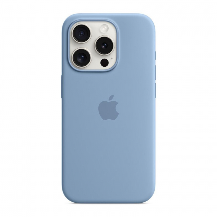 Husa MagSafe de Silicon pentru Iphone 15, Winter Blue [5]