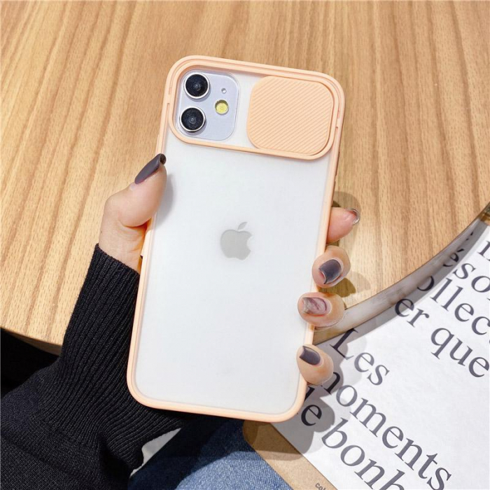 Husa cu protectie camera pentru Iphone 13 Orange-Pink [3]