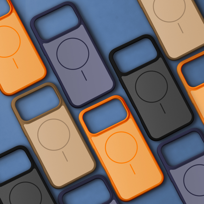 Husa iPhone 17 Air, Frame Thin MagSafe, Orange [4]