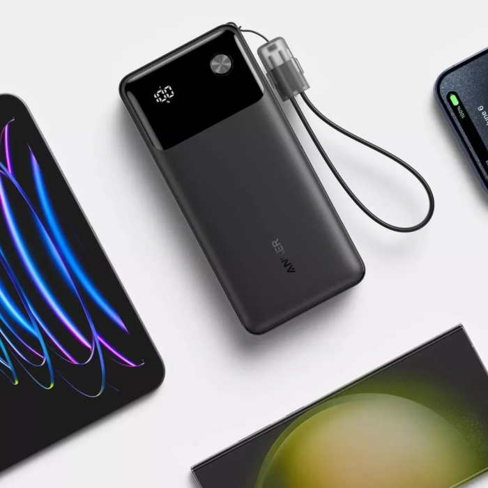 Baterie Externa Anker Powercore 20.000 mAh 30W cu cablu type-C, Black [4]