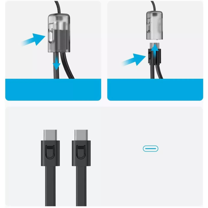 Baterie Externa Anker Powercore 20.000 mAh 30W cu cablu type-C, Black [5]