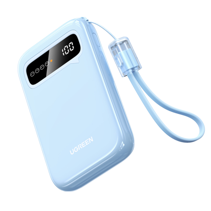 Baterie Externa cu Digital Display, USB, Type-C, 10.000mAh, 20W - Blue [2]