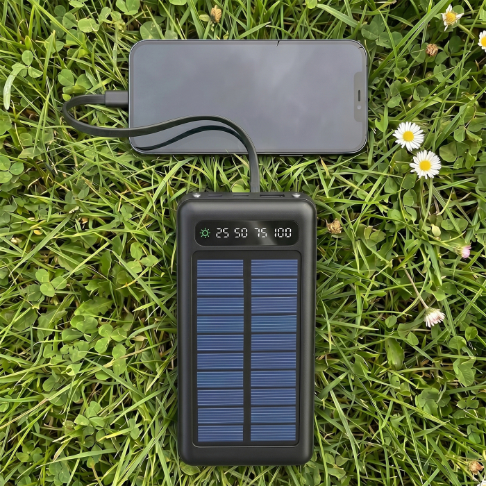 Baterie Externa cu Incarcare Solara Setty SLR 20.000 mAh black [5]