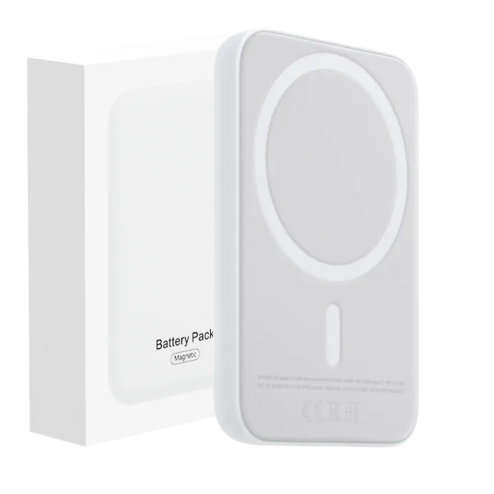 Baterie Externa MagSafe pentru iPhone, 5.000 mAh, Port Incarcare Type C, alba [1]
