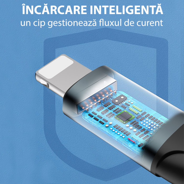 Cablu USB to Lightning Yesido CA63 - 200 cm [6]