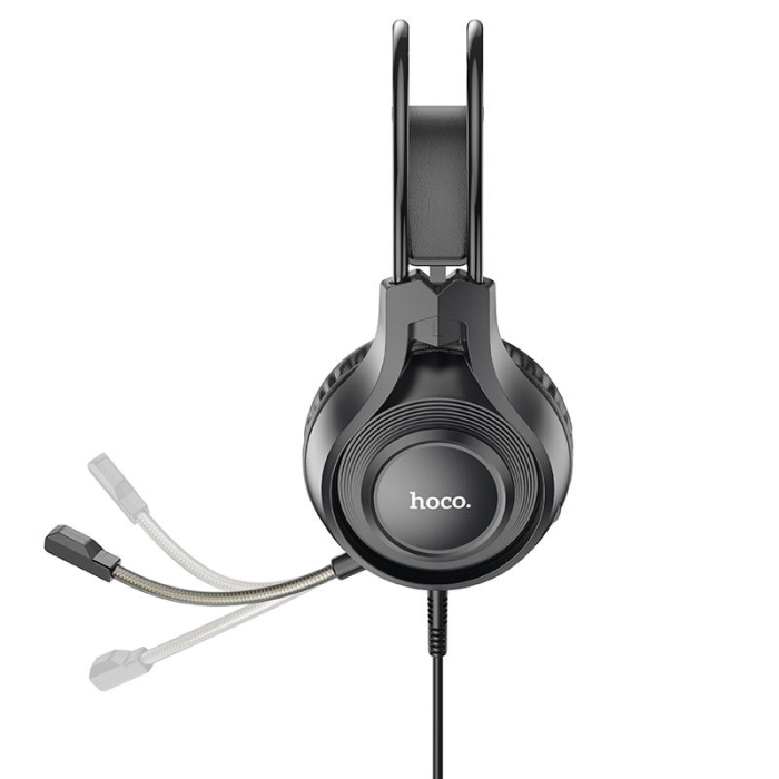 Căști cu fir Jack 3,5 mm Hoco W106 negru [4]