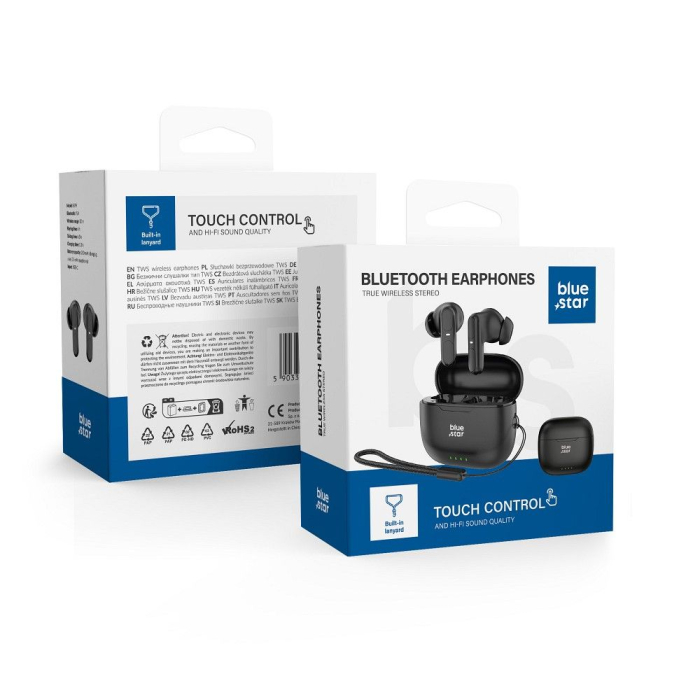 Căști wireless Blue Star BK31 TWS negre [5]