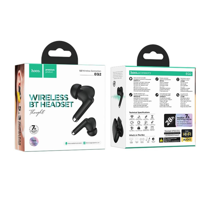 Căști wireless Hoco TWS EQ2 negre [4]