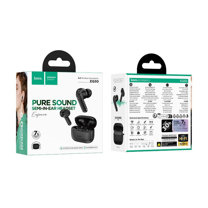 Căști wireless Hoco TWS EQ30 negre [5]