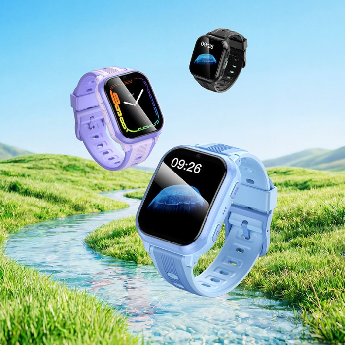 Ceas inteligent pentru copii 1,69" 4G GPS cu funcție de apel Hoco Y108 Purple [4]