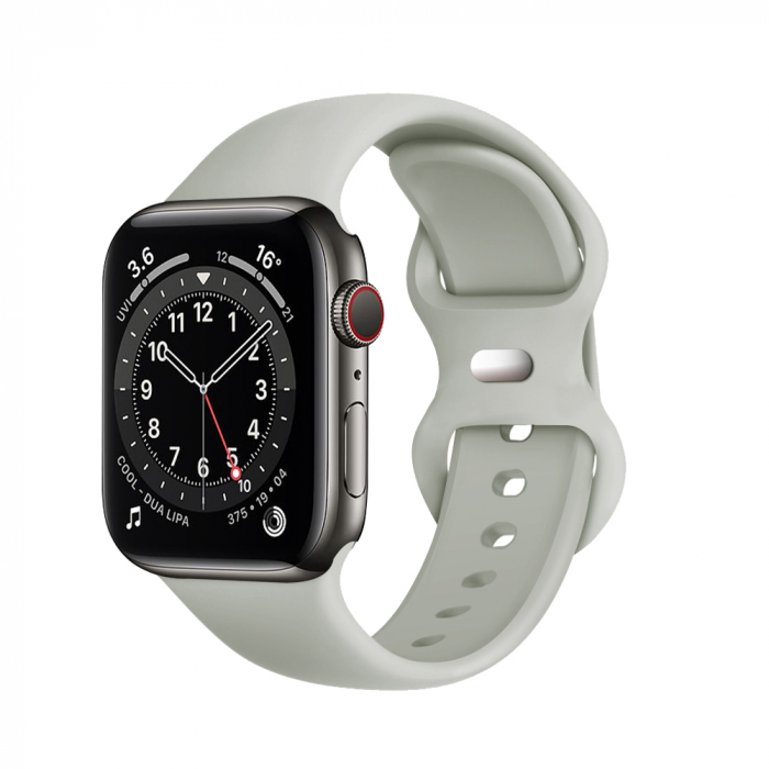 Curea Apple Watch 1/2/3/4/5/6/7/8/9/10/SE/SE 2/Ultra/Ultra 2 (42/44/45/46/49mm) - Gray [1]