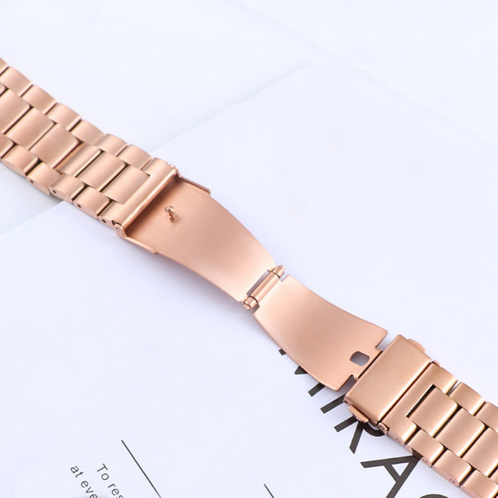Curea din Metal Inoxidabil pentru Apple Watch 1 / 2 / 3 / 4 / 5 / 6 / 7 / 8 / SE / SE 2 / Ultra / Ultra 2 (42mm / 44 mm / 45 mm / 49  mm) - Pink [4]
