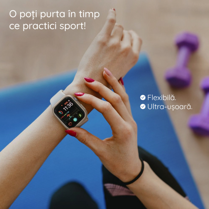 Curea Apple Watch 1/2/3/4/5/6/7/8/9/10/SE/SE 2 (38/40/41/42mm) - Black [4]