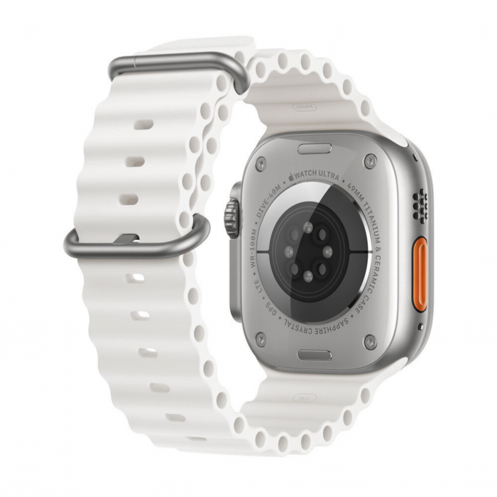 Curea pentru Apple Watch 1 / 2 / 3 / 4 / 5 / 6 / 7 / 8 / SE/ SE 2 (38 mm / 40 mm / 41 mm) - White [2]