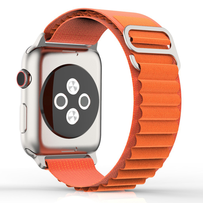 Curea pentru Apple Watch 38/ 40 /41 /42 mm, W037 Textil, Orange [4]