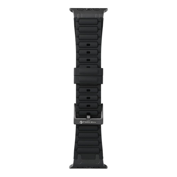 Curea pentru Apple Watch Forcell F-Design FA06 din silicon cu găuri 38 / 40 / 41 / 42 mm, neagra [2]