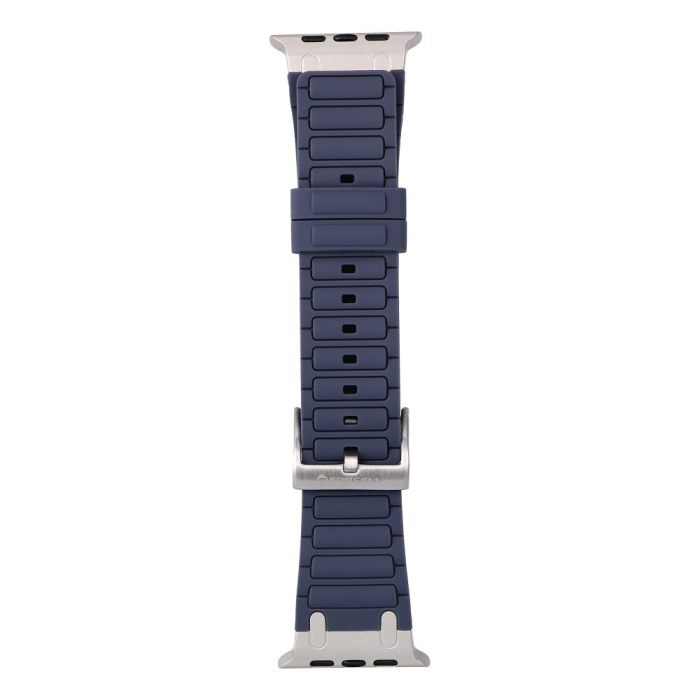Curea pentru Apple Watch Forcell F-Design FA06 din silicon cu găuri 42 / 44 / 45 / 49 mm, Blue [2]