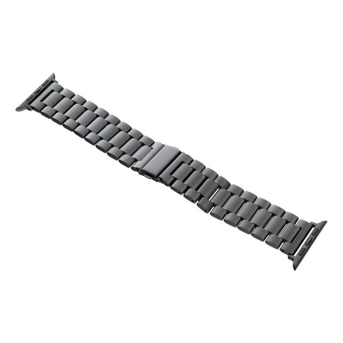 Curea pentru Apple Watch Forcell F-Design FA10 cu cataramă din oțel 42 / 44 / 45 / 49 mm, neagra [2]