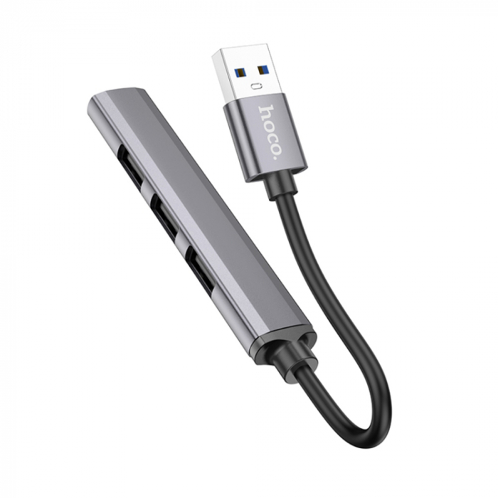 Data Hub (HB26) - USB-A to USB-A 3.0, 3xUSB-A 2.0 - Grey [2]