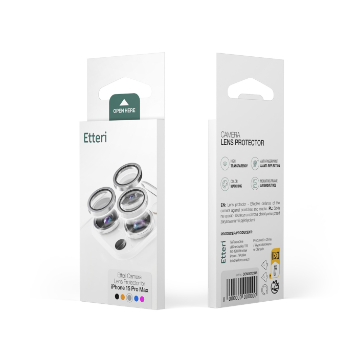 Etteri camera lens protector for iPhone 18 Pro / 18 Pro Max silver [8]