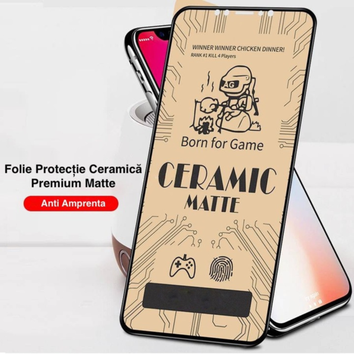 Folie Ceramica Mata Transparenta pentru iPhone 13 Pro Max/ 14 Plus [6]