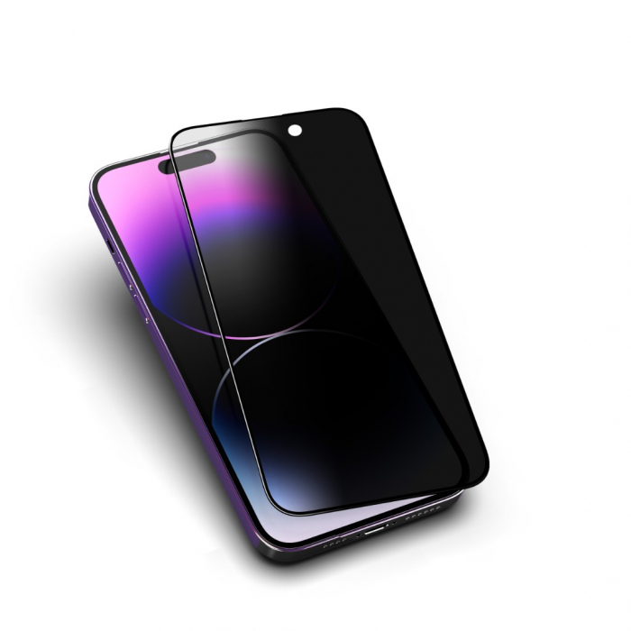 Folie de Sticla Privacy si Kit de Aplicare pentru iPhone 13 Pro Max/ 14 Plus [6]