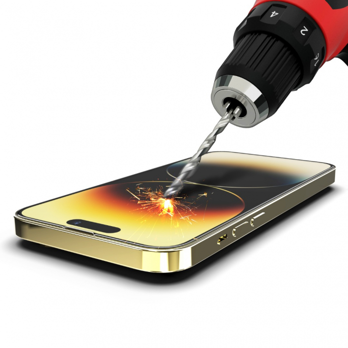 Folie de Sticla Transparenta si Kit de Aplicare pentru iPhone 13 Pro Max/ 14 Plus [8]