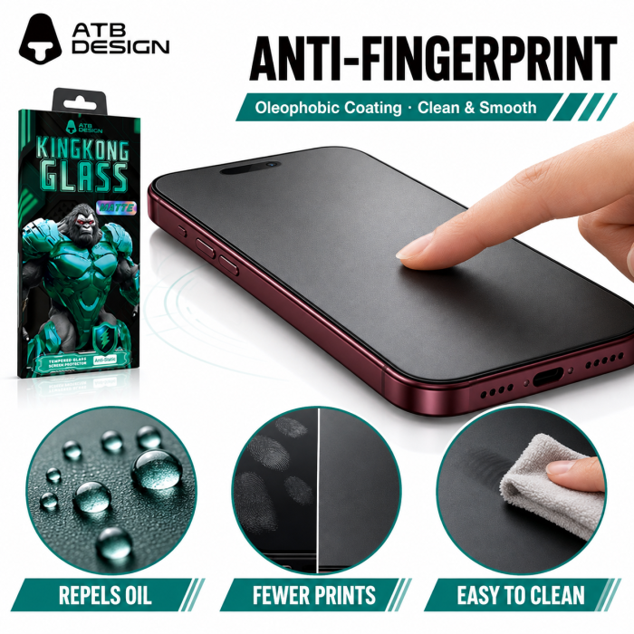 Folie pentru iPhone Duo, Matte HD Diamond Armor Tempered Glass Film X Series Silk Screen Anti peeping [2]
