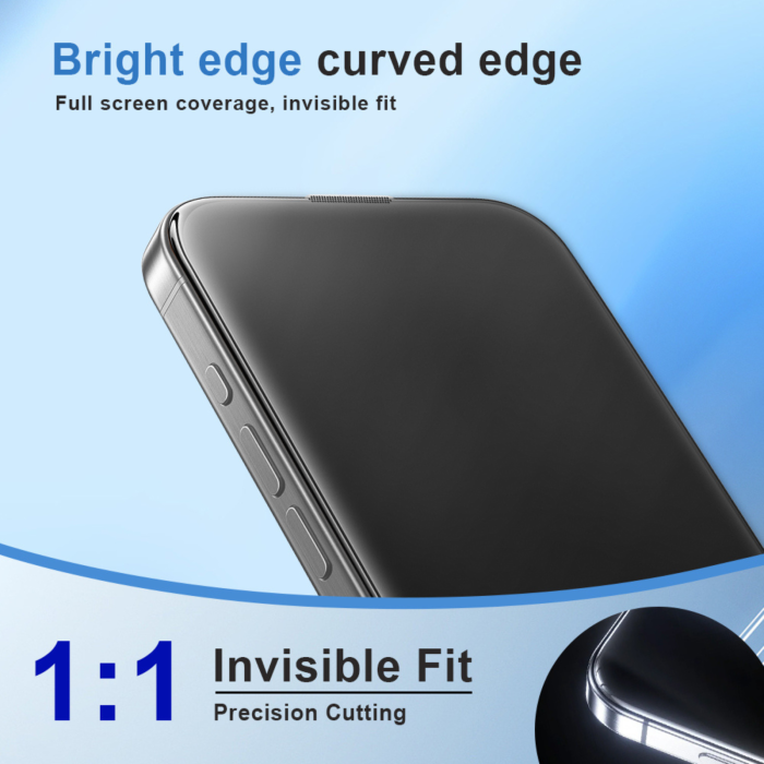 Folie Sticla HD AG Glass Mata pentru iPhone 16 Pro Max [2]