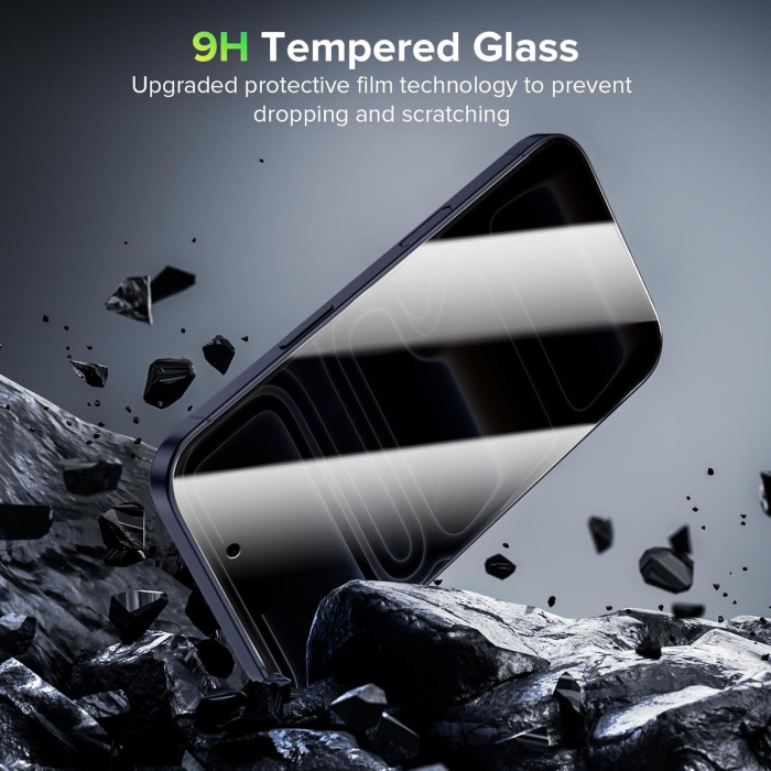 Folie Sticla Privacy AG Glass Glossy pentru iPhone 16 Pro [4]
