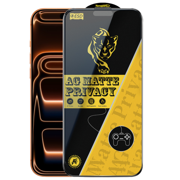Folie Sticla Privacy AG Glass Mata pentru iPhone 17 Pro [2]