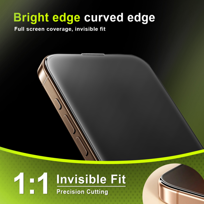 Folie Sticla Securizata Privacy 360 AG Glass Matte pentru iPhone 15 Pro [6]